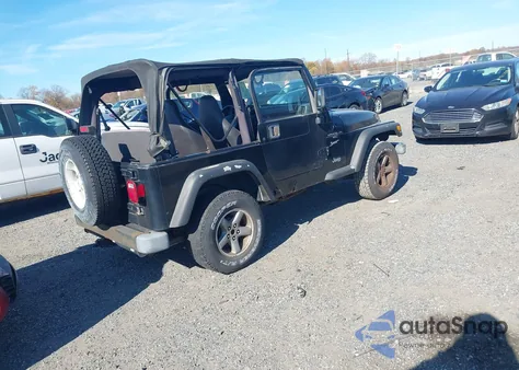2001 Jeep Wrangler Sport из США, поврежденный, VIN 1J4FA49S01P375327